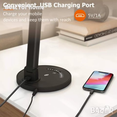 Настолна ЛЕД лампа с различни режими TaoTronics и грижа за очите, снимка 7 - Настолни лампи - 44292386