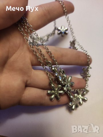 Сребърно колие (95), снимка 7 - Колиета, медальони, синджири - 39131160