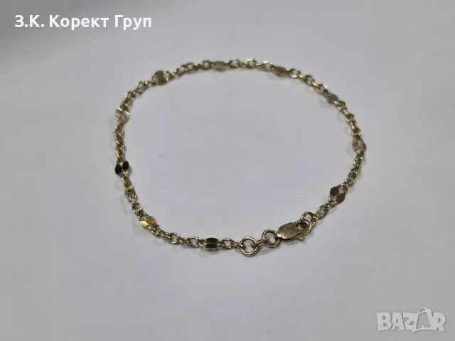 Златна гривна 14К / 2,13 гр., снимка 7 - Гривни - 55782560
