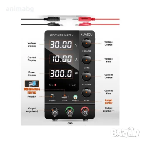 ANIMABG DC лабораторен захранващ блок станция, 32V, 6A, 192W, снимка 3 - Друга електроника - 49762984