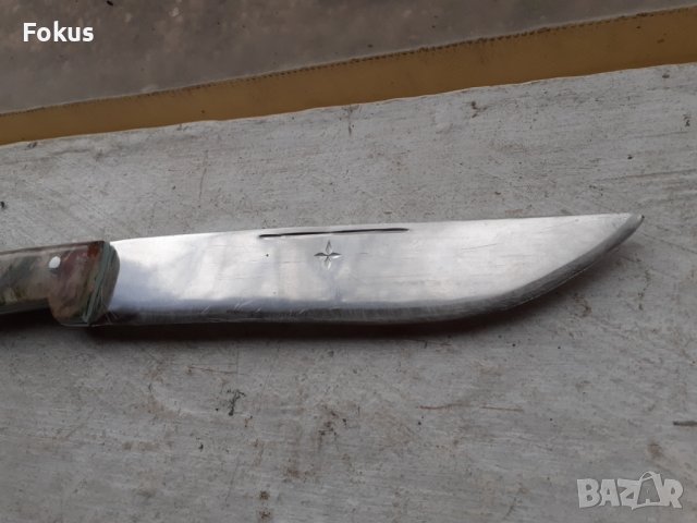 Стар български касапски нож, снимка 3 - Антикварни и старинни предмети - 39827365