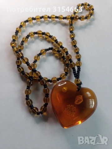 Гердан с кехлибар , снимка 4 - Колиета, медальони, синджири - 50466956