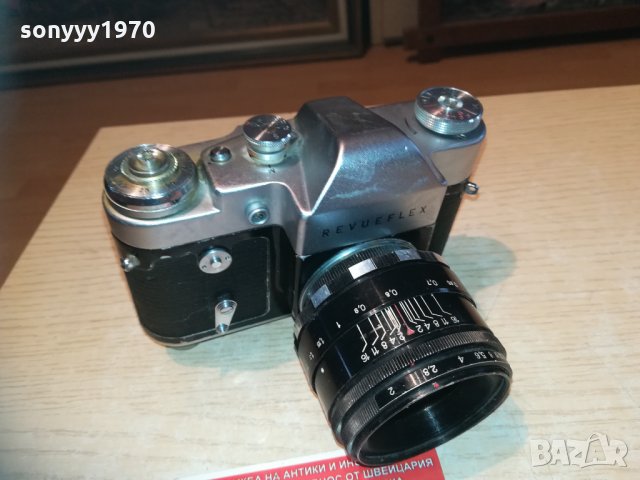 revueflex made in ussr-антик ретро фото 1203211744, снимка 4 - Фотоапарати - 32137014