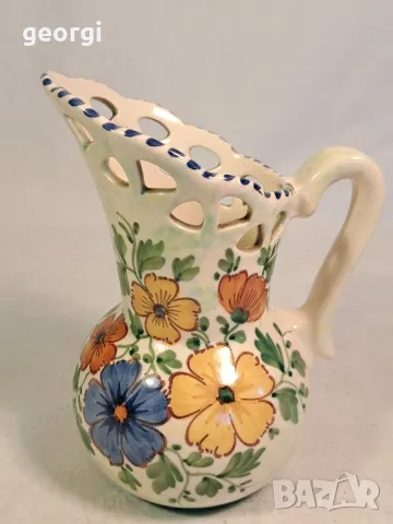 холандска ажурна керамична ваза кана уникат 22/6