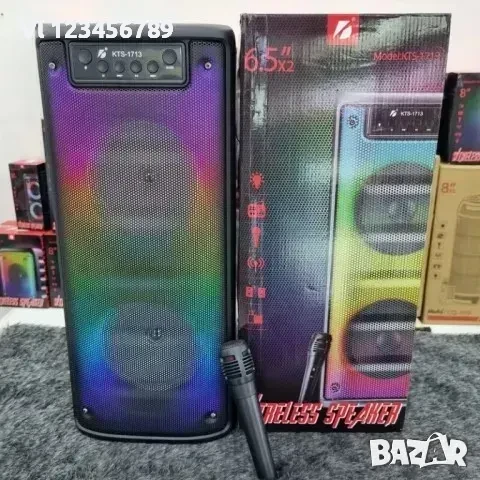 Bluetooth Тонколона Модел-1713 2х6,5 inch