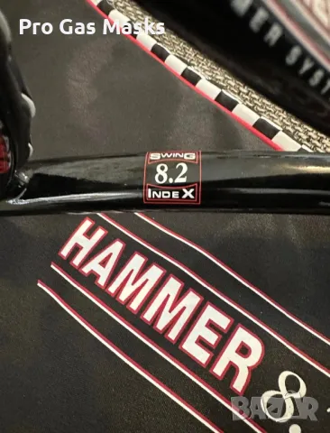 Професионална Тенис ракета Tennis Racquet Wilson Hammer 8.2 Flat Beam Swing index System Stretch Pws, снимка 5 - Тенис - 49392448