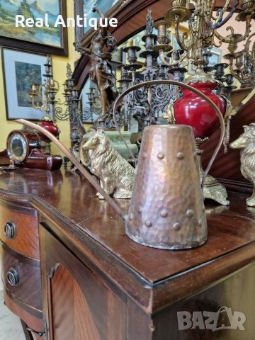 Антикварен английски меден чайник , снимка 1