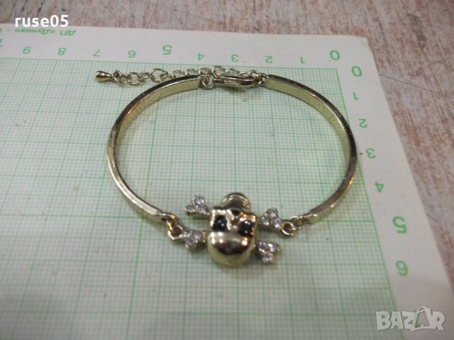 Гривна от две части имитационна бижутерия, снимка 4 - Гривни - 30302712