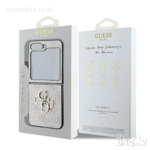 Samsung Galaxy Z Flip6 - GUESS Metal Logo Оригинален Кейс, снимка 7 - Калъфи, кейсове - 47423690