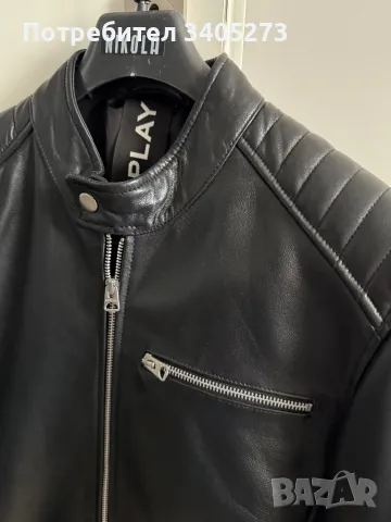 Кожено яке Replay , снимка 3 - Якета - 49403322
