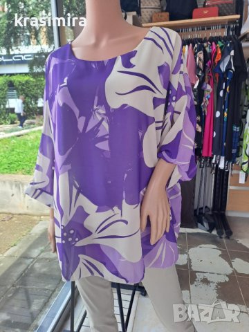 Нова блузка в лилаво , снимка 2 - Туники - 40820443