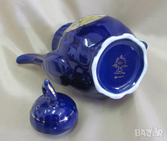Порцеланов Чайник маркиран с позлата, снимка 6 - Антикварни и старинни предмети - 42267653