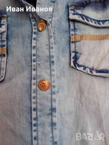 Оригинална дамска риза Philipp Plein, снимка 9 - Ризи - 51656140