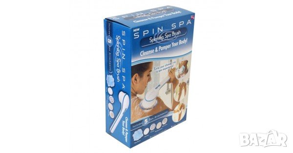 Топ цена! Spin Spa масажираща ел. четка за баня с 5 приставки, снимка 6 - Масажори - 30395379