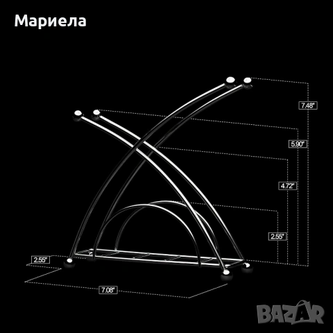 Поставка за салфетки от неръждаема стомана, снимка 5 - Други стоки за дома - 53875292