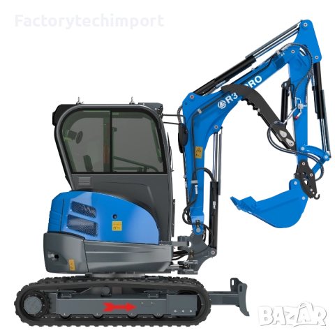 Мини багер Rippa R32 Pro 3.2 т KUBOTA (4 цилиндъра)+ Климатик , снимка 2 - Индустриална техника - 52719710