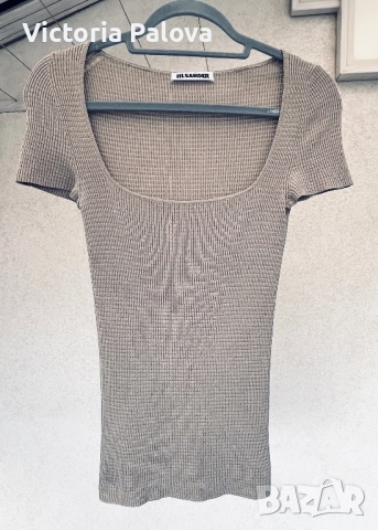 Модна къща  JIL SANDER оригинал - елегантен дизайнерски топ, снимка 2 - Корсети, бюстиета, топове - 52153931