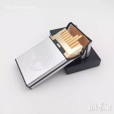Нова кутия за ултра тънки дамски цигари слим модна Тънка метална Табакера за подарък Дамска цигарена, снимка 15 - Табакери - 39358515