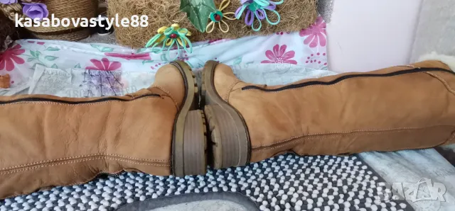 Ботуши Rieker 37 н. Естествена кожа, снимка 7 - Дамски ботуши - 48299610