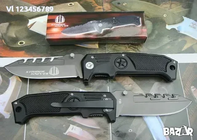 Сгъваем нож STRIDER KNIVES F30 105x235, снимка 3 - Ножове - 50805029
