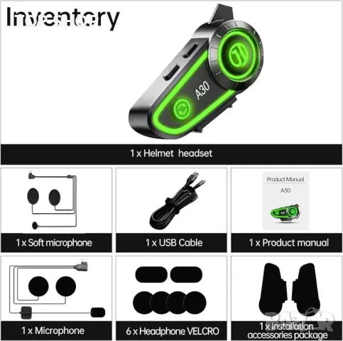 YYTFY Високоговорител за мотоциклетна каска Bluetooth слушалка Bluetooth слушалка, снимка 2 - Bluetooth слушалки - 48792542