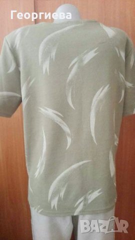 Мека блуза в резида, с лека сребриста украса🍀❤44 - 46р-р🍀❤арт.642, снимка 4 - Тениски - 29705677