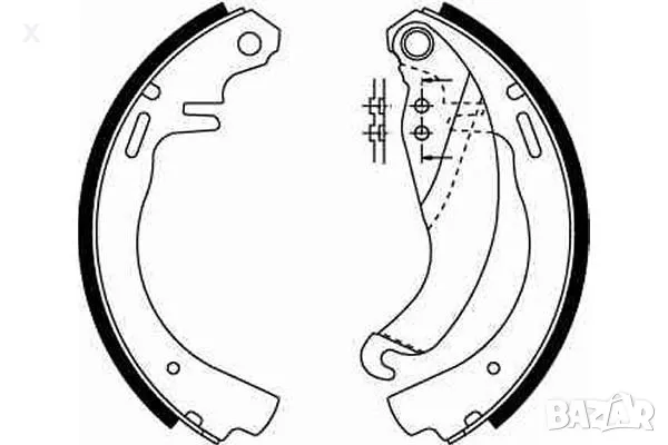 SIMER S213 Задни челюсти OPEL Kadett D E / Corsa A / 1979-1993 / OE 1605477 / OE 90094695 /         