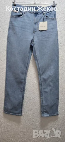  Нови със етикет.  Дамски оригинални дънки. Calvin Klein  JEANS   HIGH RISE   Staight  Leg.  