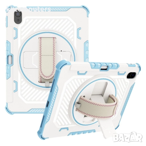 Калъф и Протектор за Apple iPad (2025) / 10.9 (2022) със Стойка, Ръчна Дръжка и Слот за Писалка | Уд, снимка 3 - Калъфи, кейсове - 52038744