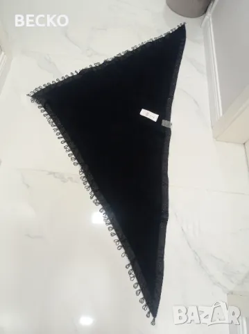 Шал с косъм от Ангорски заек Sigrid Olsen, снимка 4 - Шалове - 48932058