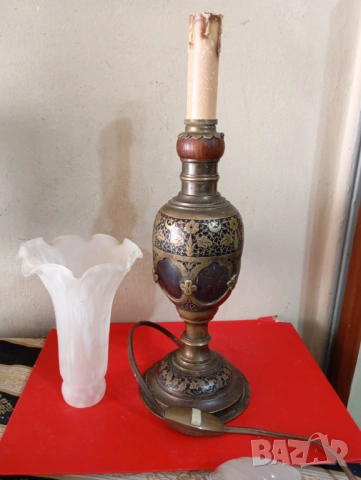 Настолна лампа арт деко, снимка 6 - Настолни лампи - 54146380