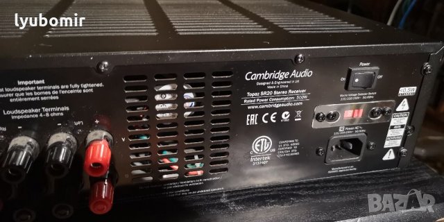 Кеймбридж аудио Topaz sr 20, снимка 5 - Ресийвъри, усилватели, смесителни пултове - 35378745