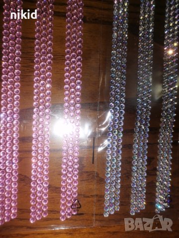 621 прозрачни холограмни или розови малки самозалепващи камъчета лепенки декорация нокти ръчна израб