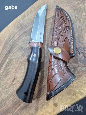 Ловен нож с кожена кания LN404, снимка 5 - Ножове - 52967946