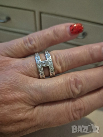 пръстен сребро и циркони