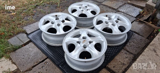 4бр. ляти джанти 6J15 ET46. 4x114.3 мм. 67.1 мм среден отвор. OEM 5291027700. Свалени са от Hyundai., снимка 12 - Гуми и джанти - 50931777