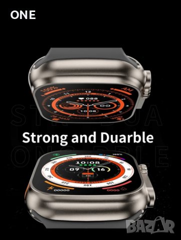GS Ultra 8 Smart Watch смарт часовник, снимка 1 - Смарт гривни - 42228520