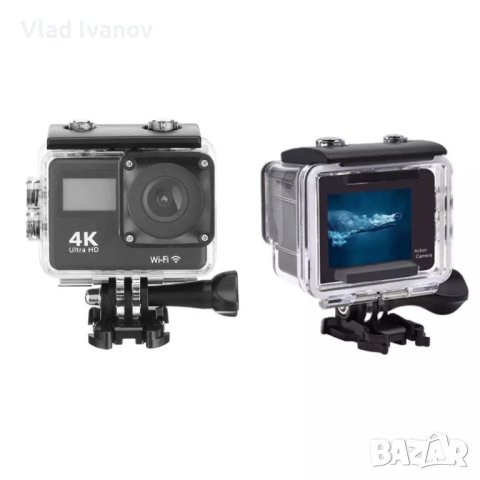 Водоустойчива спортна ексшън камера 4K Ultra HD, снимка 4 - Камери - 42048534