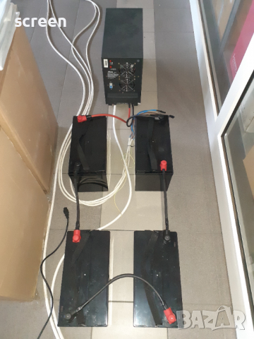 Инвертор UPS 5000VA + 4 акумулатора x 100А RITAR RA12-100B , снимка 3 - UPS захранвания - 36515343