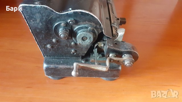 Стара немска изчислителна машина,калкулатор в стил арт декоTRIUMPHATOR, снимка 12 - Колекции - 42647807