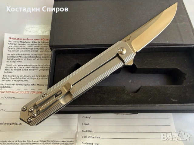 джобен нож Böker Plus Kwaiken Flipper 01BO269, снимка 7 - Ножове - 53334886