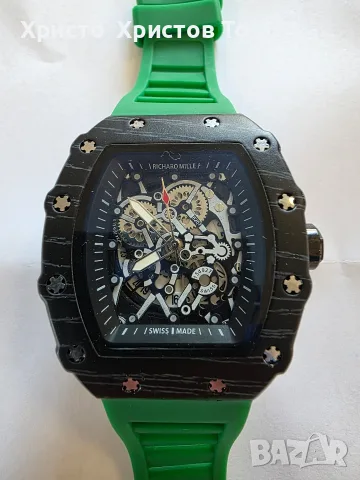 Мъжки луксозен кварцов часовник Richard Mille 24 месеца гаранция