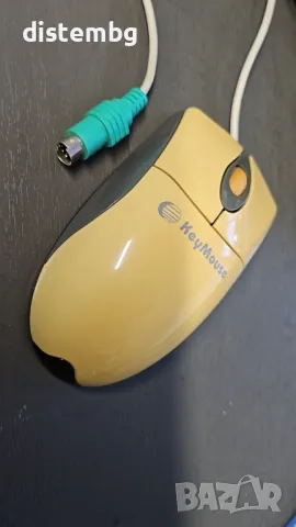 Ретро мишка  KeyMouse  PS/2 мишка MB-D033PS00500  2-бутонно с колело за превъртане Кабелна  , снимка 2 - Клавиатури и мишки - 47689345