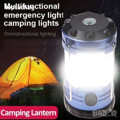 Къмпинг фенер с компас, снимка 1