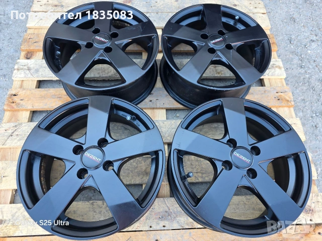 Лети джанти 15ки 4х100 Dezent, снимка 2 - Гуми и джанти - 54128064