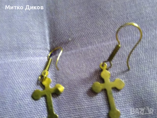 Кръстчета обеци, снимка 2 - Обеци - 44404529