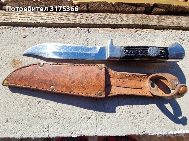 Габровски нож Еделвайс Петко Денев соц острие, снимка 1