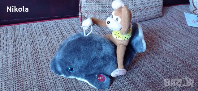 Плюшена играчка делфинче и маймуна , снимка 9 - Плюшени играчки - 36835440