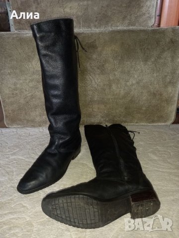 Ботуши,естествена кожа, черни, снимка 12 - Дамски ботуши - 34170643