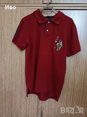 US Polo ASSN тениска с яка XS, снимка 2 - Тениски - 34319661